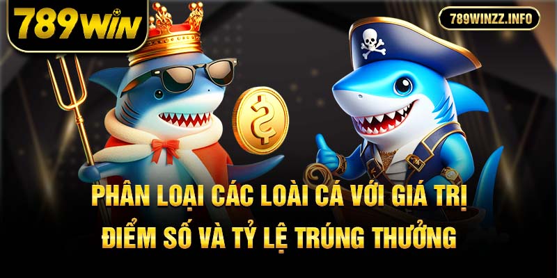  Phân loại các loài cá với giá trị điểm số và tỷ lệ trúng thưởng